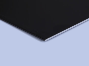 ANODIZED ALUMINIUM SHEET BLACK BRIGHT 1MM (1mm x 4feet x 8feet)