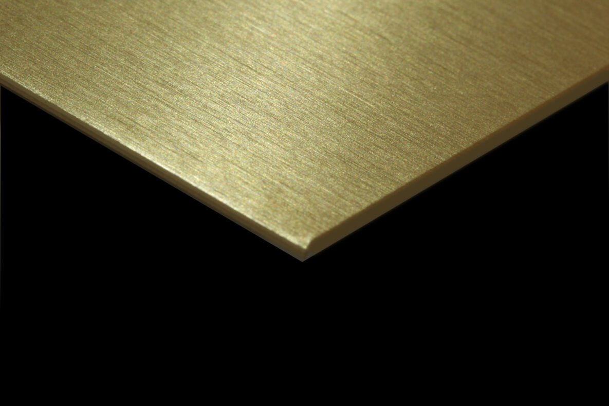 1mm Brushed Gold Anodized Aluminium Sheet Wholesaler In Dubai - ADS