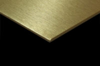 ANODIZED ALUMINIUM SHEET 1MM BRUSHED GOLD (1mm x 4feet x 8feet)