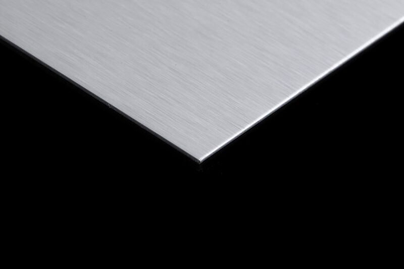 ANODIZED ALUMINIUM SHEET 1MM BRUSHED SILVER (1mm x 4feet x 8feet)