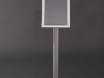 MENU STAND WITH MITRED CORNER