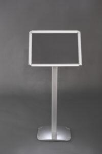 menu stand Silver