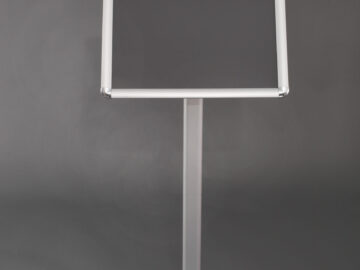 menu stand Silver