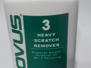 Novus Plastic #3- Heavy Scratch Remover Clear (8ounce)