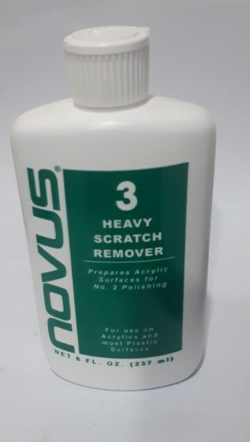 Novus Plastic #3- Heavy Scratch Remover Clear (8ounce)