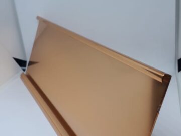 Rose Gold 4'' X 10'' Desk Name Holder